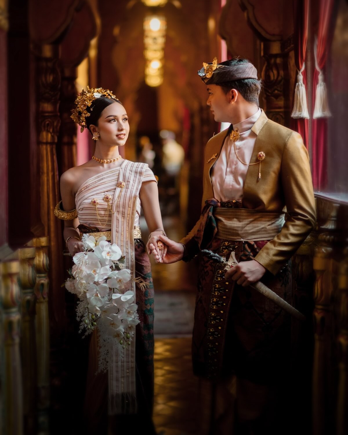 Destination wedding in Bali villa setting