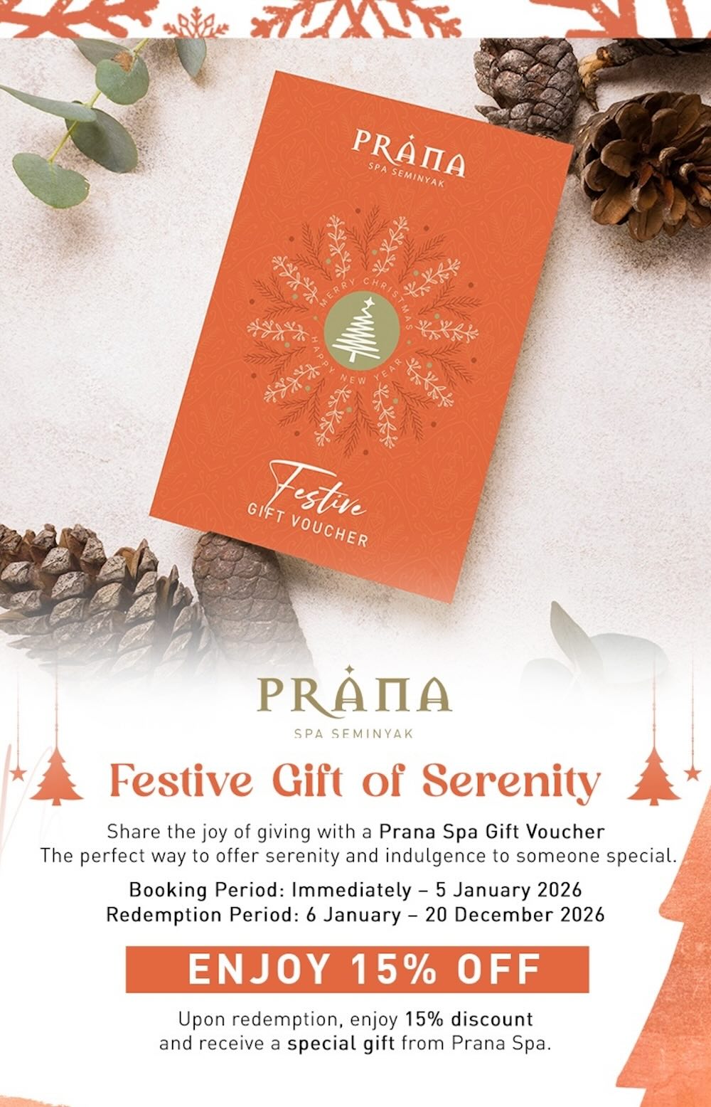 Prana Spa Promotion December 2025