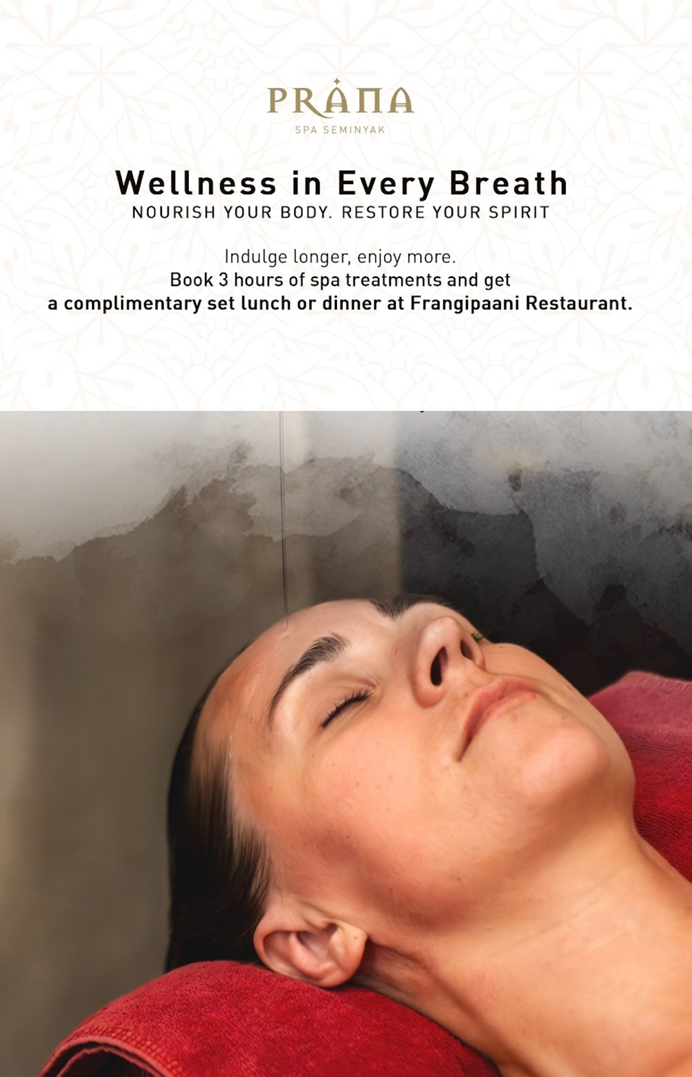 Prana Spa Promotion January 2026