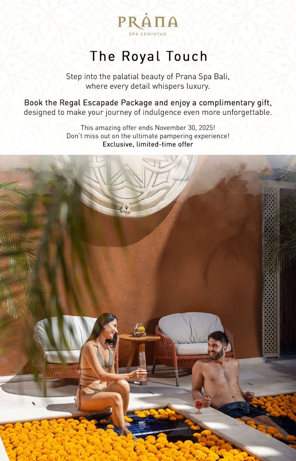 Prana Spa Promotion September 2025