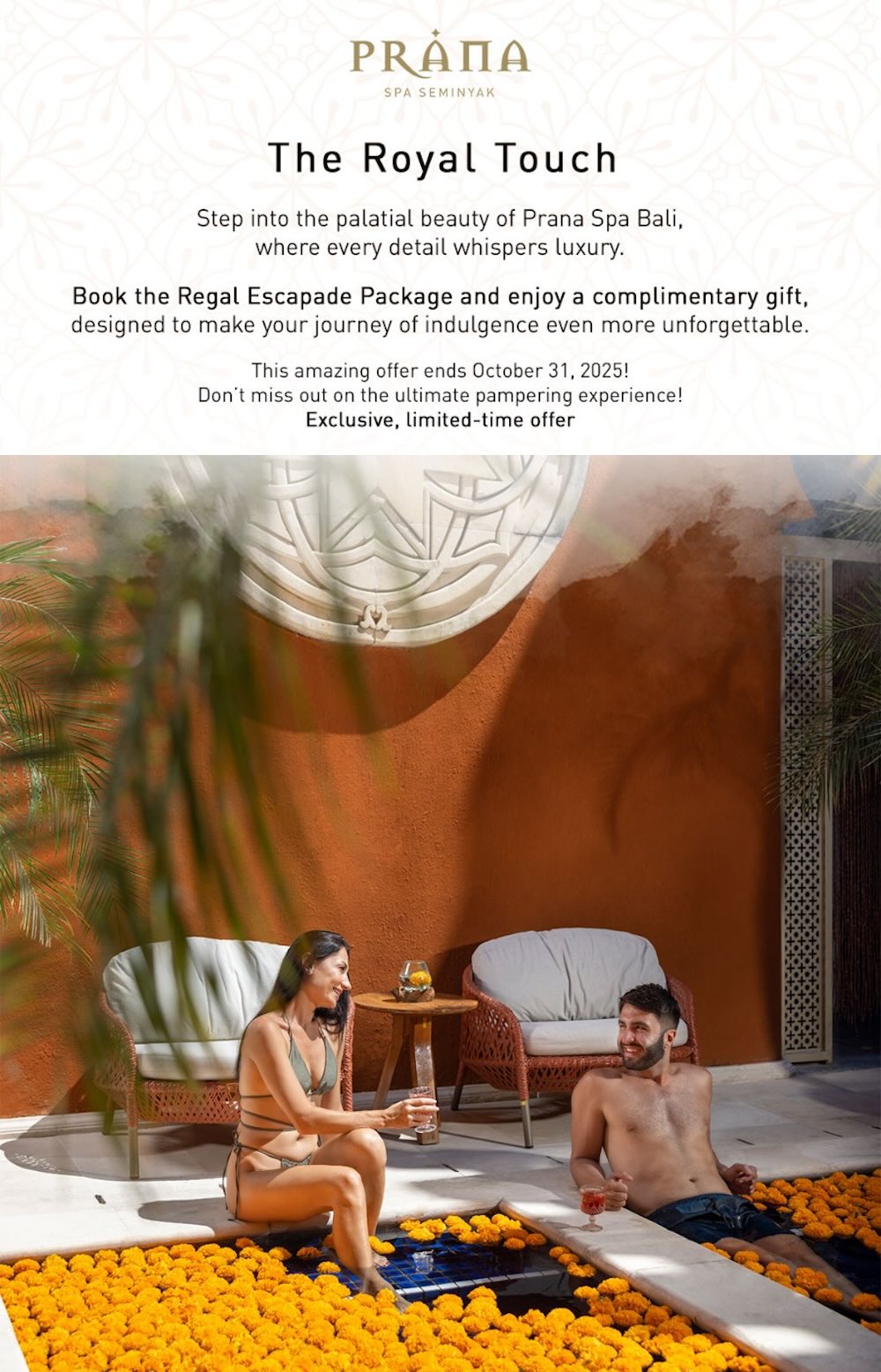Prana Spa Promotion September 2025